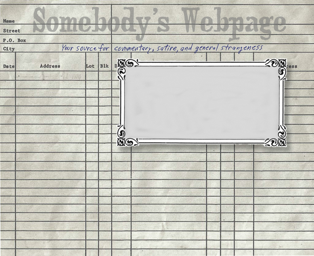 Somebody's Webpage