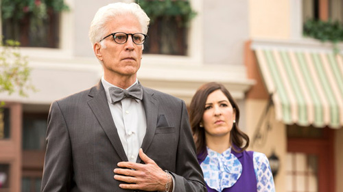Michael and Janet in The Good Place